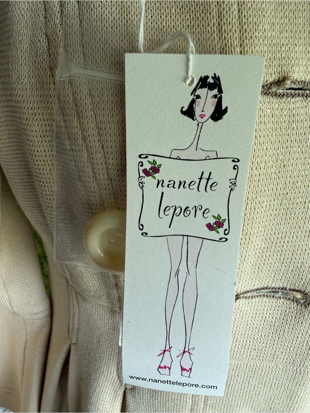 Nanette Lepore “Hanky Panky” Coat Cream NWT Small - Picture 2 of 13